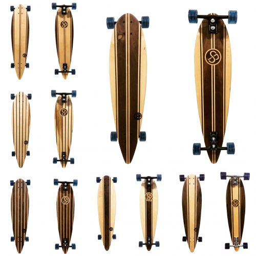 Handcrafted Pintail Longboards