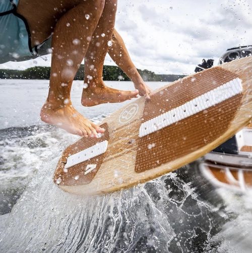 custom wooden wakesurf board